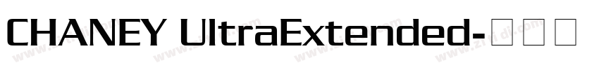 CHANEY UltraExtended字体转换